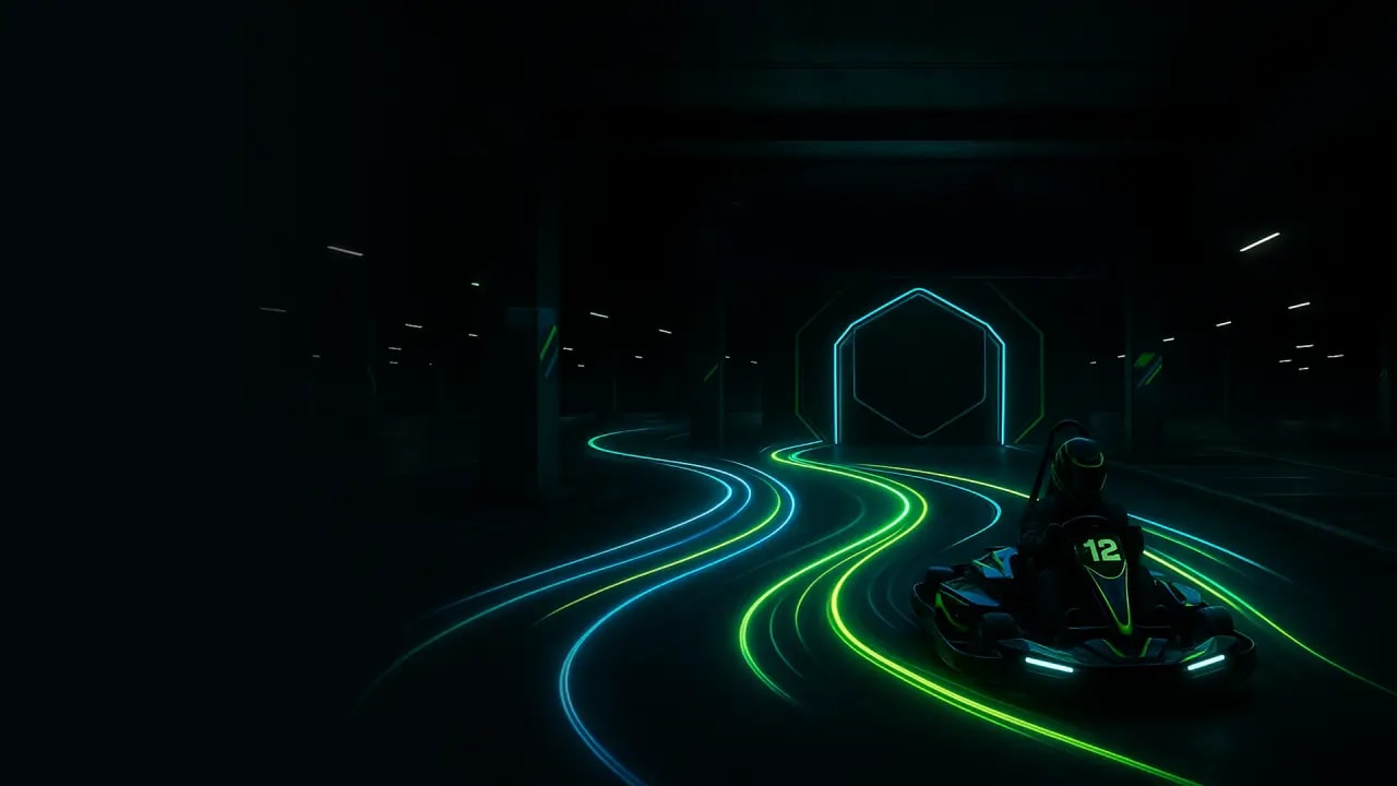 Motorcity Electric Karting Hero Background